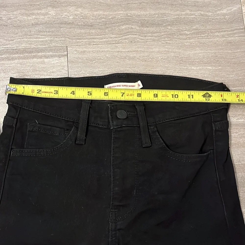 Levi’s 720 High Rise Jet Black Super Skinny Jeans